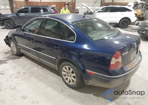 2003 Volkswagen Passat Gls from USA, damaged, VIN WVWPD63B93P247158